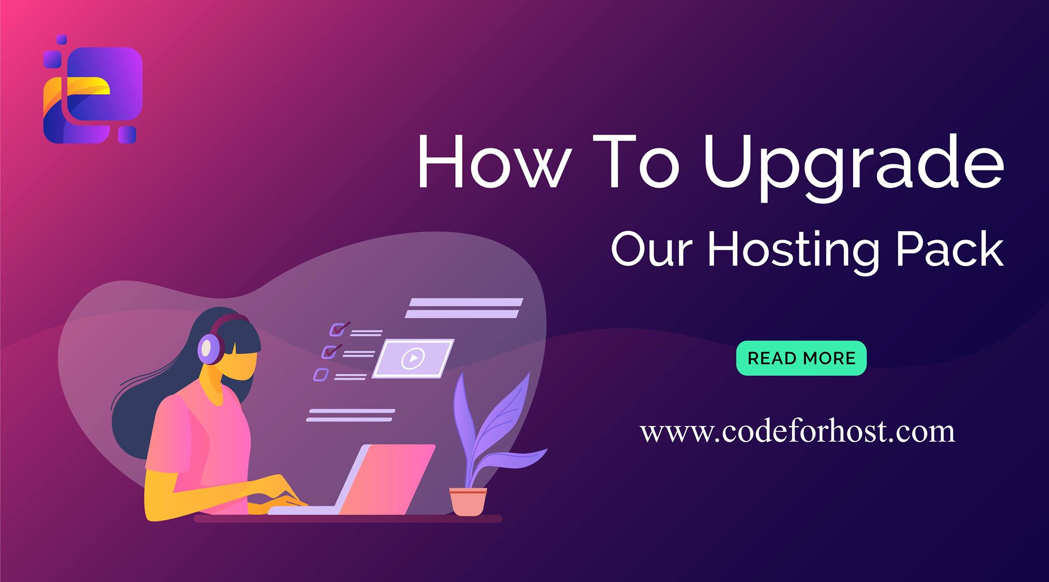 How to upgrade hosting packchange packincrease storage
