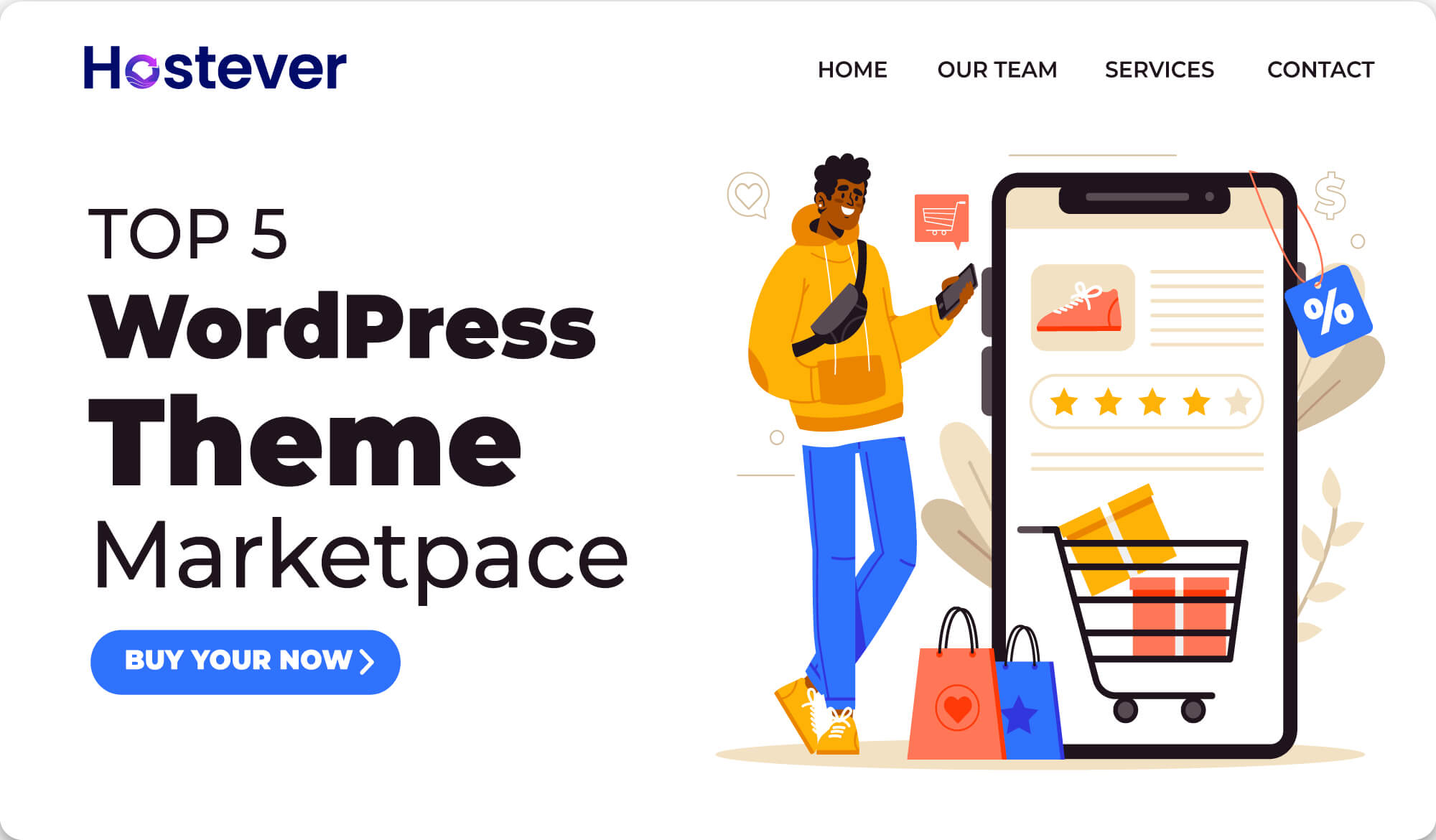 Top 5 WordPress Theme Marketplace 