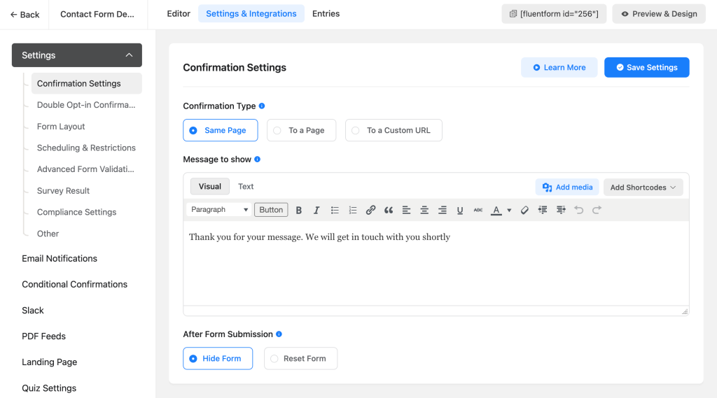 Fluent Forms